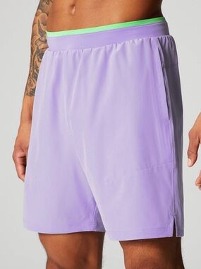 Fabletics The Fundamental Short II 7in Purple XL